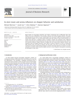 In-store music and aroma influences on shopper behavior and