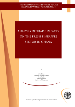 Analysis of Trade Impact on the Fresh Pineapple Sector in Ghana