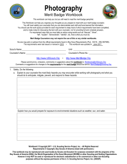 Photography - US Scouting Service Project