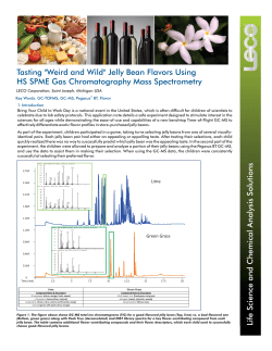Tasting "Weird and Wild" Jelly Bean Flavors Using HS SPME Gas