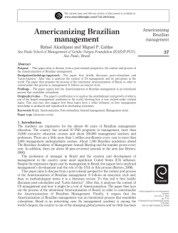 Americanizing Brazilian management
