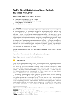 Traffic Signal Optimization Using Cyclically Expanded Networks