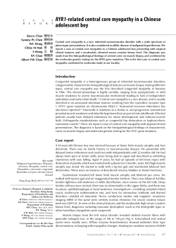 RYR1-related central core myopathy in a Chinese