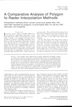 A Comparative Analysis of Polygon to Raster Interpolation