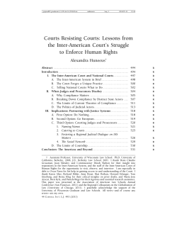 Courts Resisting Courts: Lessons from the Inter