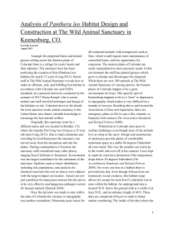 Analysis of Panthera leo Habitat Design and Construction at The