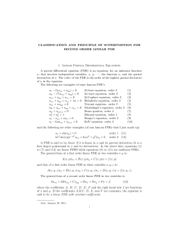CLASSIFICATION AND PRINCIPLE OF SUPERPOSITION FOR