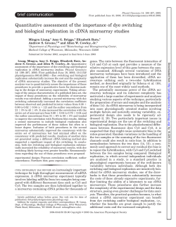 Quantitative assessment of the importance of dye switching and