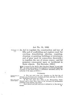Scaffolding and Lifts Act 1902 No 91