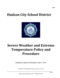 Severe Weather and Extreme Temperature