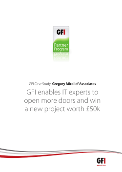 GFI enables IT experts to open more doors and win a