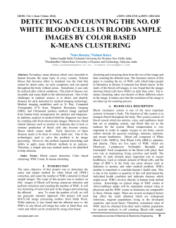 detecting and counting the no. of white blood cells in blood