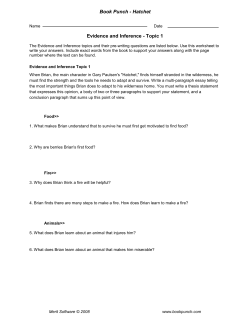 Book Punch - Hatchet Evidence and Inference