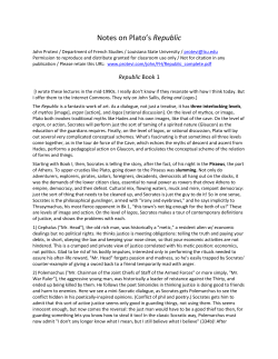 Notes on Plato`s Republic