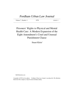 Fordham Urban Law Journal