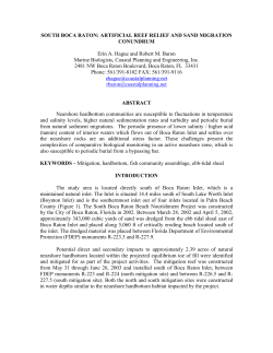 artificial reef relief - Florida Shore and Beach Preservation Association