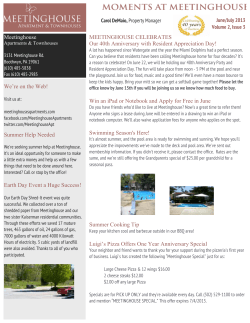 Moments at Meetinghouse! - Meetinghouse Apartments