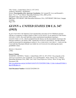 GUINN v. UNITED STATES 238 US 347 (1915)