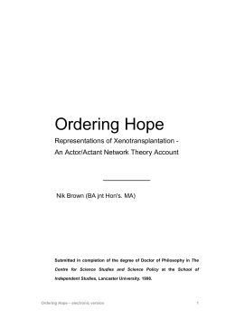 Organising Hope - University of York