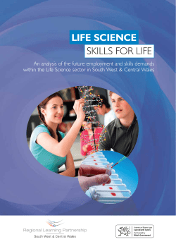 Life Science Skills for Life - Regional Learning and Skills