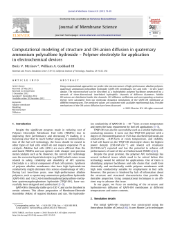 Computational modeling of structure and OH