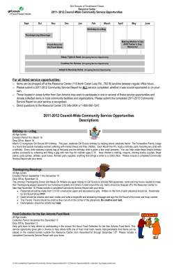 For all listed service opportunities