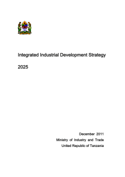 Integrated Industrial Development Strategy 2025