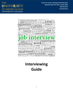 CELS Interview Checklist/Practice Questions