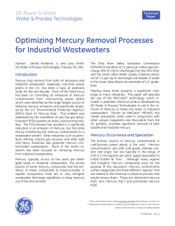 Optimizing Mercury Removal Processes for Industrial Wastewaters