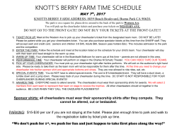 KNOTT`S BERRY FARM TIME SCHEDULE