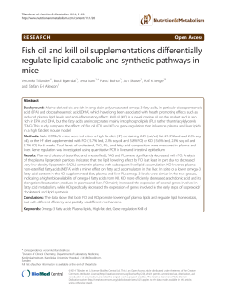 Fish oil and krill oil supplementations differentially regulate lipid