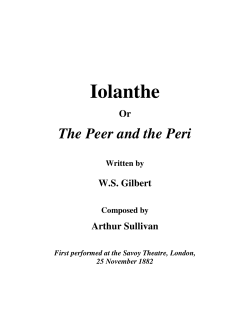 Iolanthe - The Gilbert and Sullivan Archive