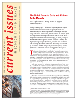 The Global Financial Crisis and Offshore Dollar Markets