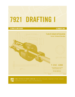 Drafting 1 Curriculum Guide