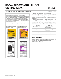 KODAK PROFESSIONAL PLUS-X 125 Film