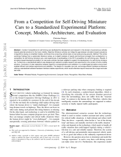 From a Competition for Self-Driving Miniature Cars to a