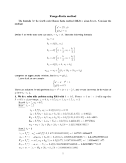 Runge-Kutta method