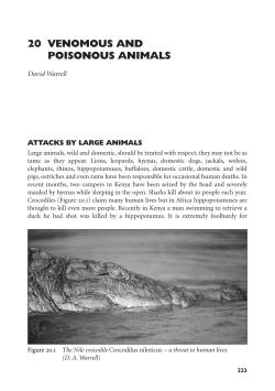 20 venomous and poisonous animals