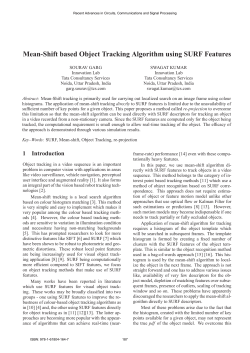 Mean-Shift based Object Tracking Algorithm using SURF Features
