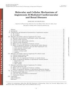 Molecular and Cellular Mechanisms of Angiotensin II
