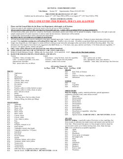 section k - food preservation