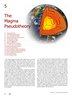 5 The Magma Pseudotheory