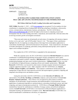 acm - Association for Computing Machinery