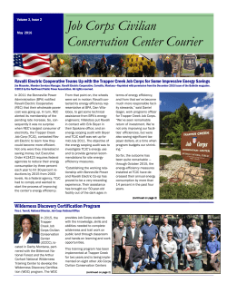 Job Corps Civilian Conservation Center Courier
