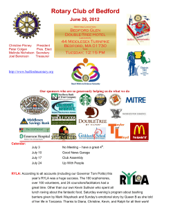 Newsletter -- June 26, 2012