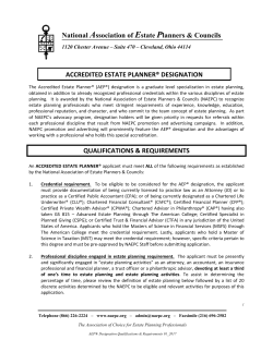 accredited estate planner designation