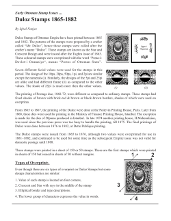 Duloz Stamps 1865-1882