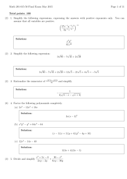 May 2015 - John Abbott Home Page