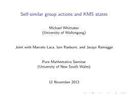 Self-similar group actions and KMS states