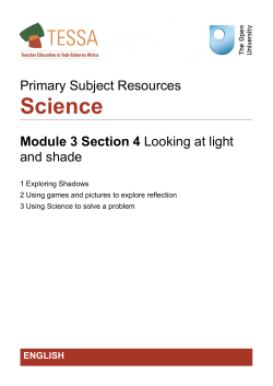 Section 4 : Looking at light and shade